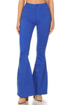 stretchy high-waisted flares in royal (NO PATCHES)