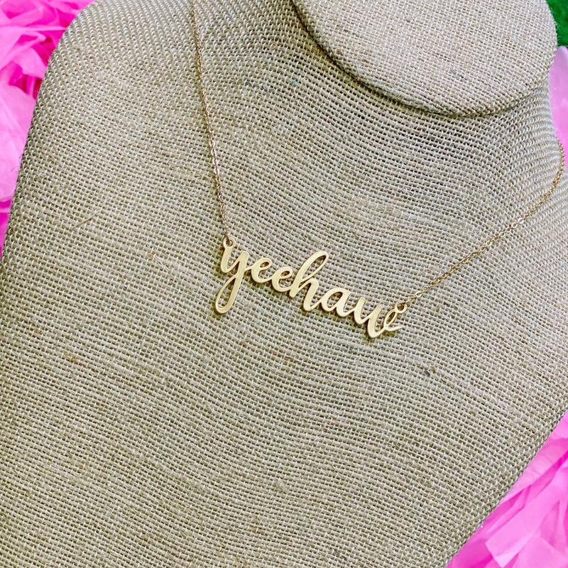 YEEHAW necklace in gold