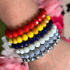 stretchy bead bracelet in various colors