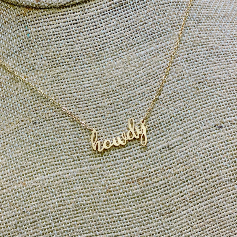 HOWDY necklace in gold