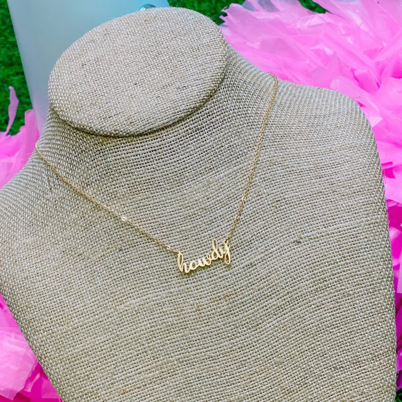 HOWDY necklace in gold